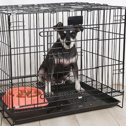 ペットケージ 引き出しトレー付き大型犬ケージ 折り畳み式