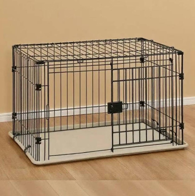 ペットケージ 静音スライド扉付き大型犬用ケージ