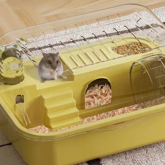 ペットケージ 小動物用透明二層式飼育ケージ