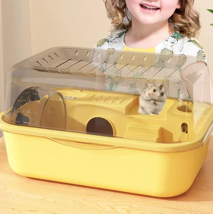 ペットケージ 小動物用透明二層式飼育ケージ