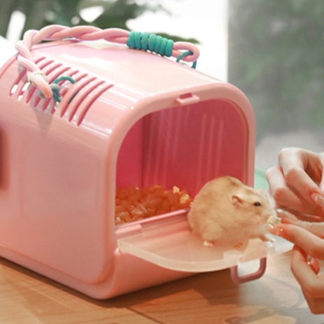 ペットケージ 小動物用持ち運び便利なポータブルケージ