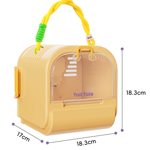 ペットケージ 小動物用持ち運び便利なポータブルケージ