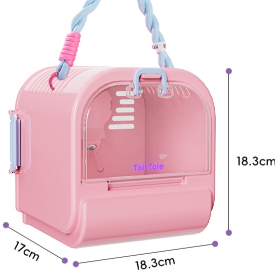 ペットケージ 小動物用持ち運び便利なポータブルケージ