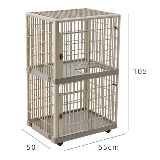 多機能ペットケージ 天窓付き移動式犬ケージ