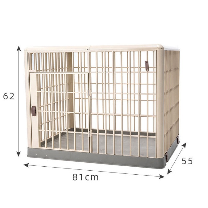 多機能ペットケージ 天窓付き移動式犬ケージ