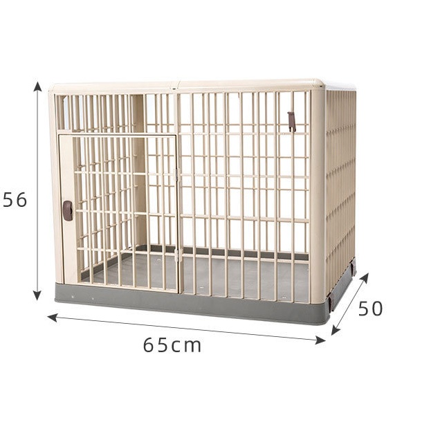 多機能ペットケージ 天窓付き移動式犬ケージ