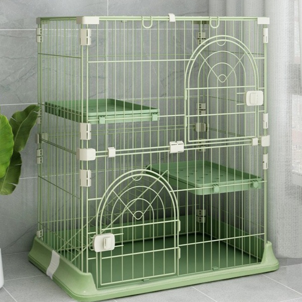 ペットケージ 三段式多機能猫ケージ 広々居住空間設計