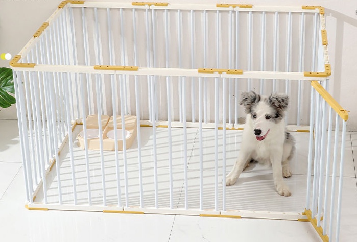 ペットケージ 強化加固型犬用囲い 5cm間隔密集設計 大型活動空間