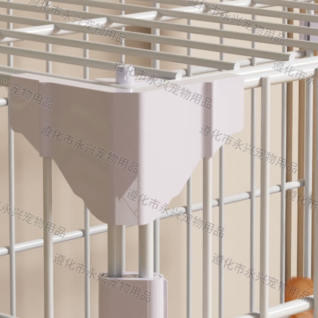 ペットケージ 移動式キャスター付き大型犬ケージ組立式