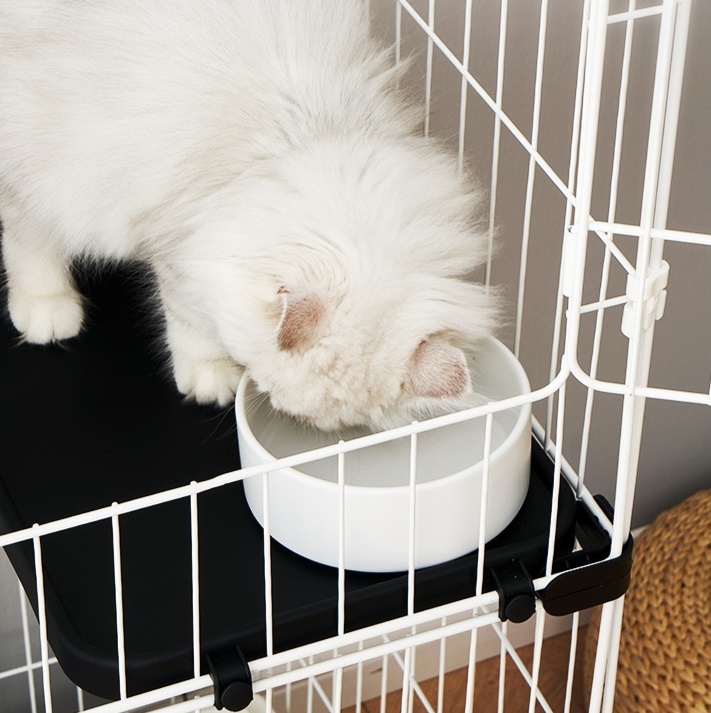 ペットケージ 多層式大型猫ケージ 縦型組立式ハンモック付き 高さ120センチ