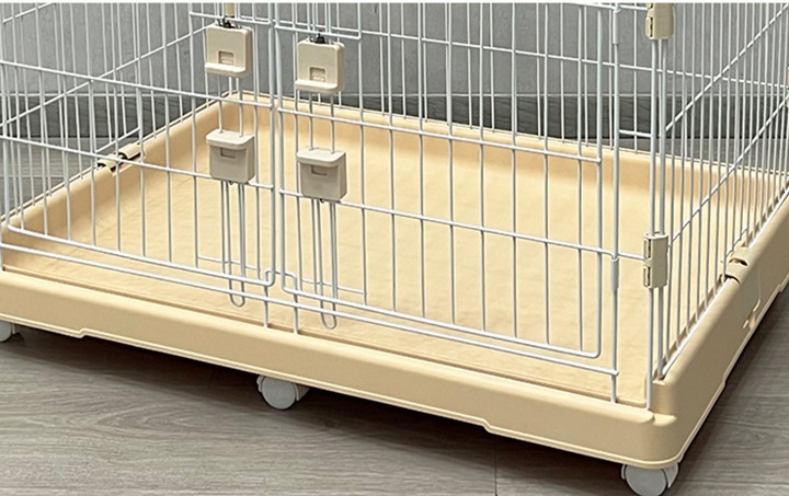 ペットケージ 大型犬対応拡張式組み立て自由犬ケージ