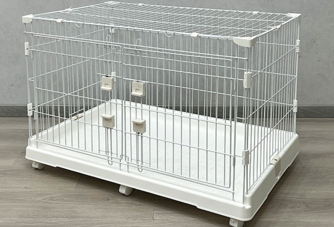 ペットケージ 大型犬対応拡張式組み立て自由犬ケージ
