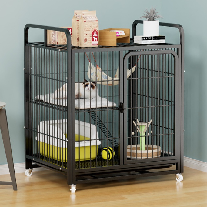 大型多段式猫用ペットケージ移動式