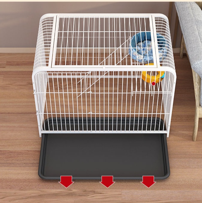 ペットケージ 二段式猫ケージ 広々快適ペット用ハウス 通気性抜群