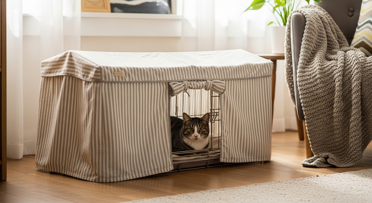 猫ケージカバーの選び方｜目的別の種類と手作り方法も解説