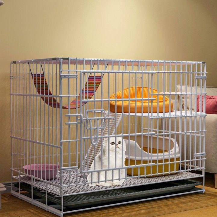 ペットケージ 多段式 猫用ケージ 室内飼育向け 大型ハウス