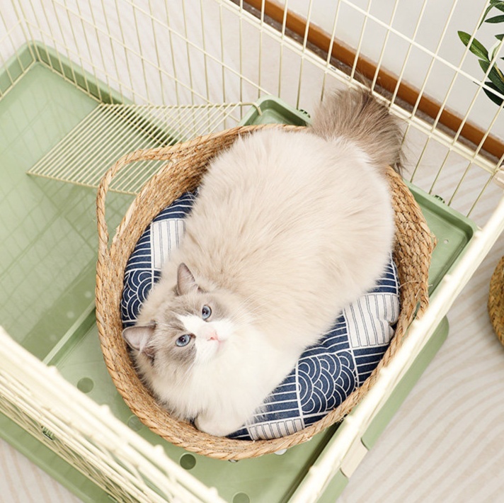 メイン画像:6枚目:ペットケージ 多段式猫ケージ大型三層タワー型ペットハウス
