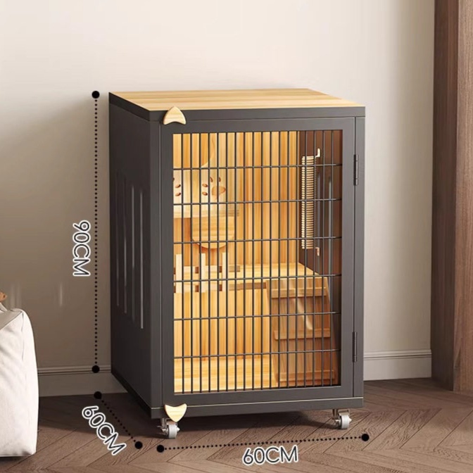 メイン画像:1枚目:大型多段式通気性抜群猫用ペットケージ四段タイプ