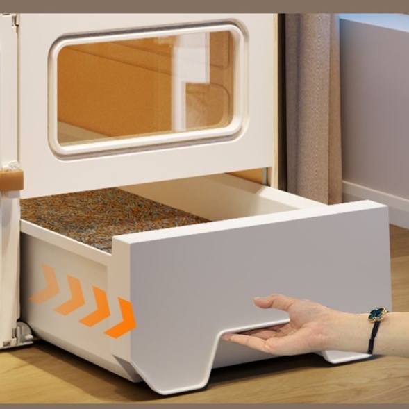 メイン画像:2枚目:ペットケージ 大型三階建て猫用ハウス多機能ペット邸宅