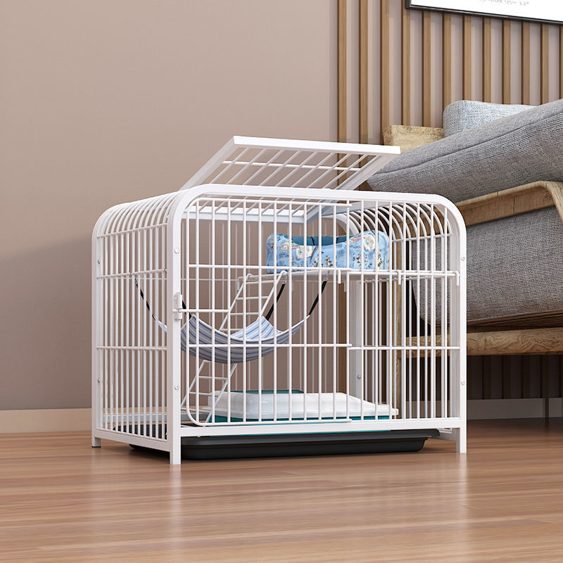 ペットケージ 二段式猫ケージ 広々快適ペット用ハウス 通気性抜群