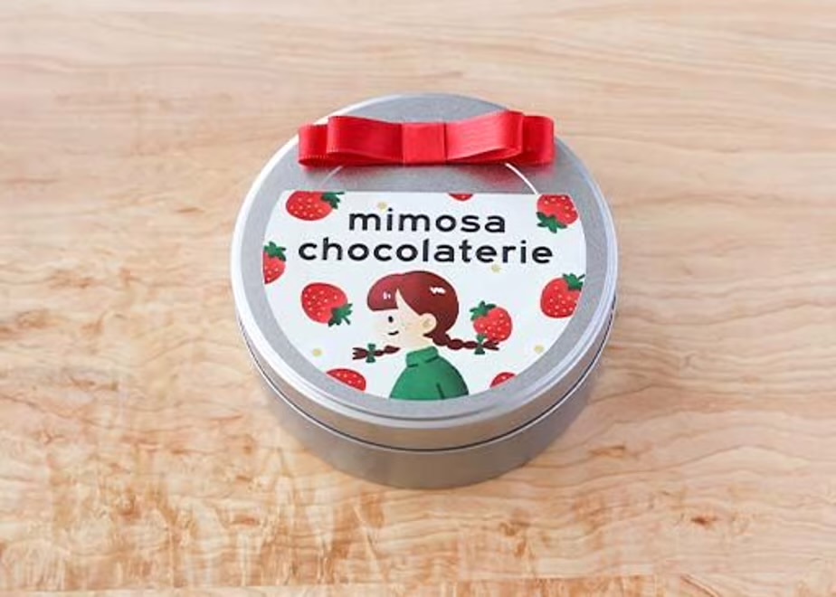 メイン画像:3枚目:mimosa chocolaterie イチゴ缶（小）