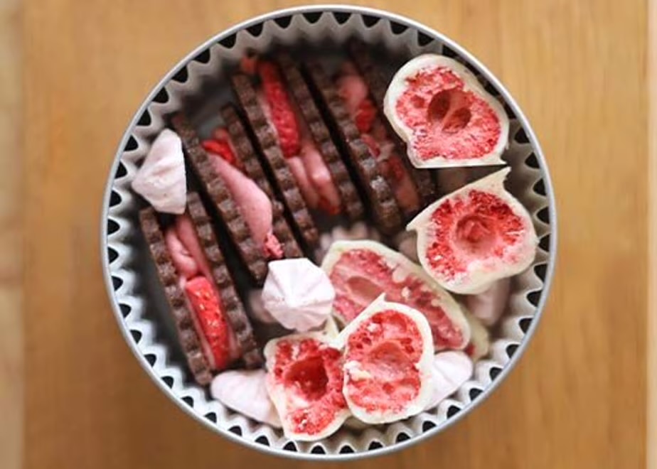 メイン画像:2枚目:mimosa chocolaterie イチゴ缶（小）