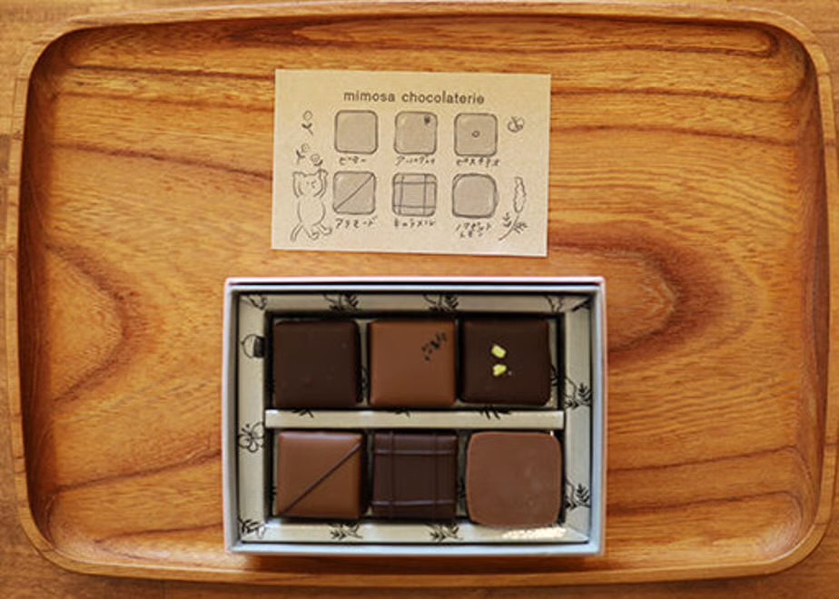メイン画像:0枚目:mimosa chocolaterie ボンボンショコラ6個入