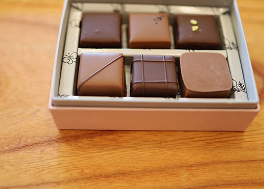 メイン画像:1枚目:mimosa chocolaterie ボンボンショコラ6個入