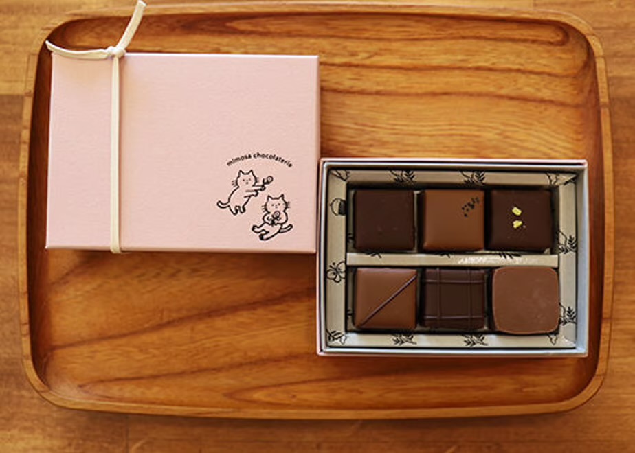 メイン画像:2枚目:mimosa chocolaterie ボンボンショコラ6個入