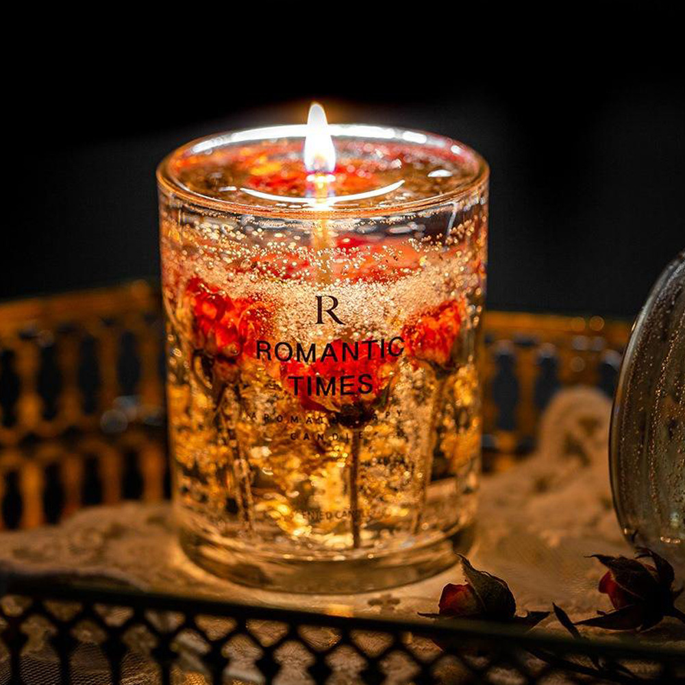 リラックスグッズ 花と果実のドリーム ジェルキャンドル