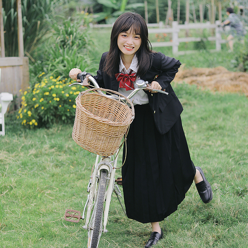 制服コスプレ 正統派学園風ブレザー制服セット四点