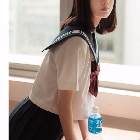 制服コスプレ 清楚系本格派セーラー服上下セット