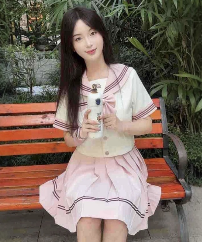 メイン画像:3枚目:制服コスプレ 清楚系セーラー服上下セット