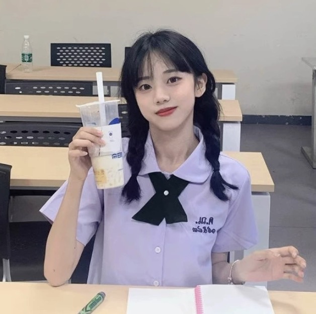 メイン画像:2枚目:制服コスプレ 清楚系リボン付き半袖ブラウス学生服セット