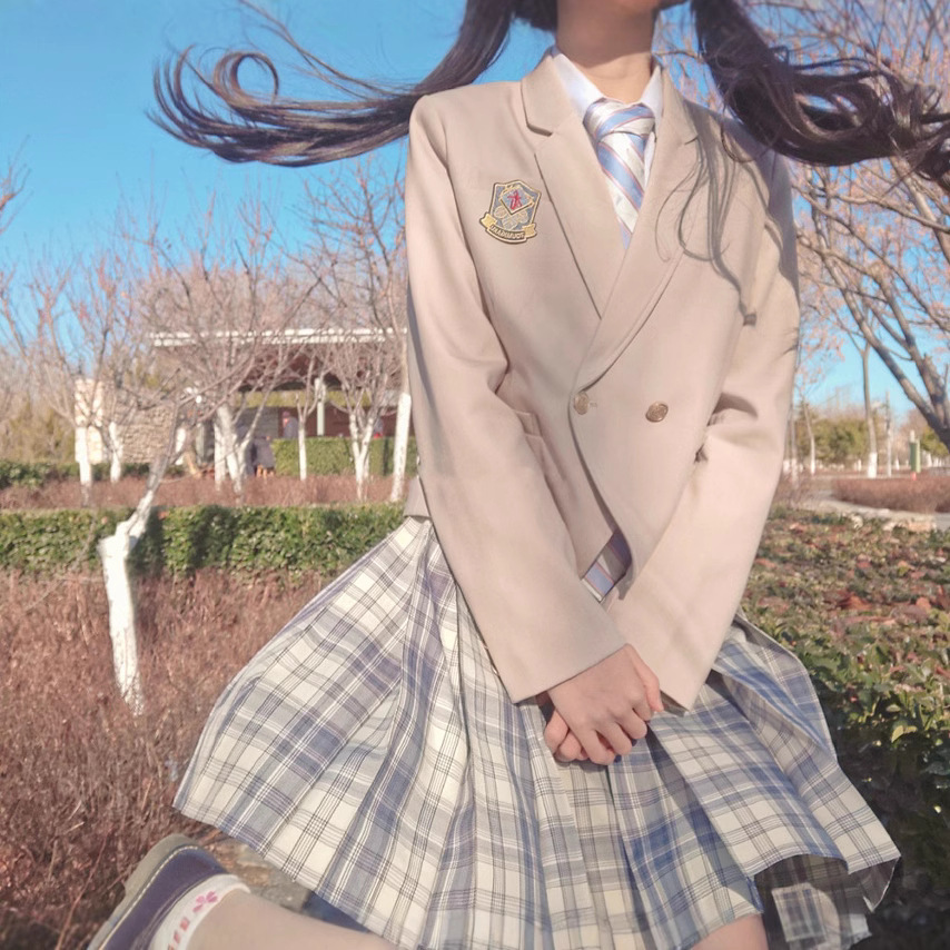 制服コスプレ 清楚系学園風ダブルブレザージャケット