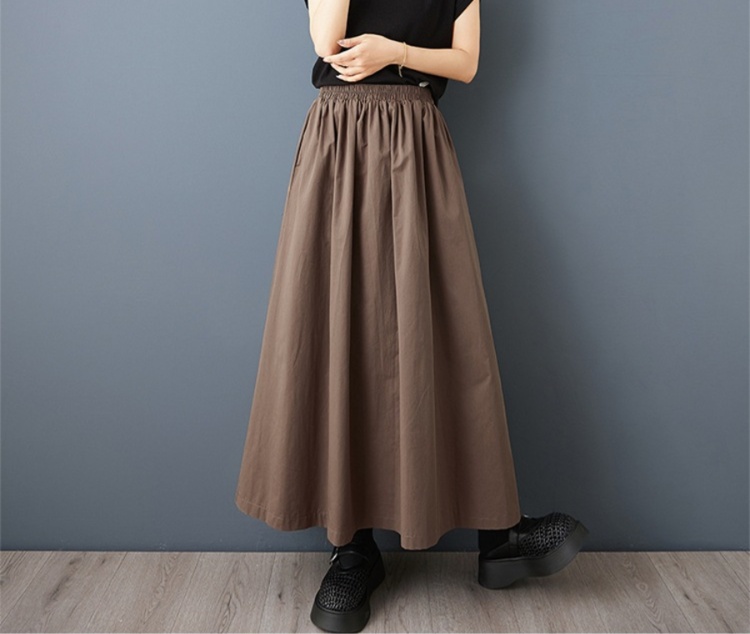 スカート ゆったりシルエット マキシ丈フレアスカート