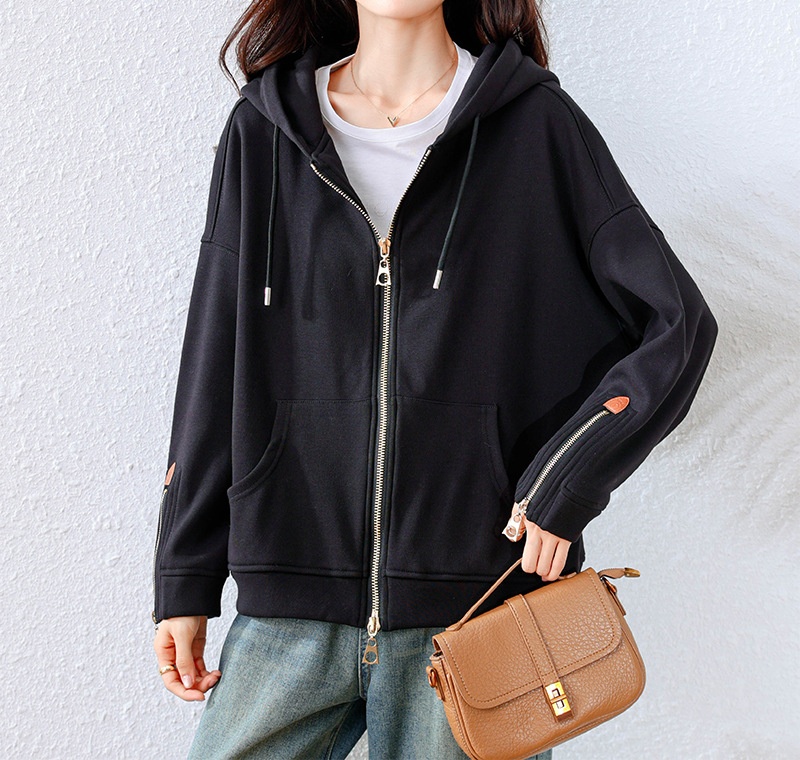 トップス ゆったりシルエット体型カバーパーカー