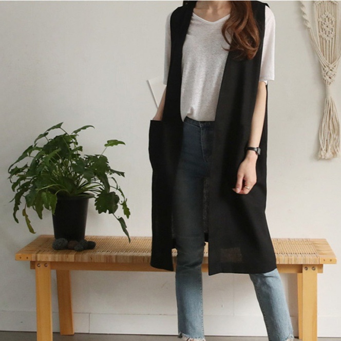 すらりと見せるロング丈体型カバージレ