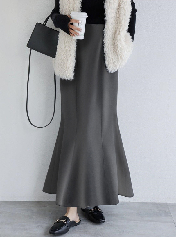 スカート すらり美シルエット マーメイドスカート