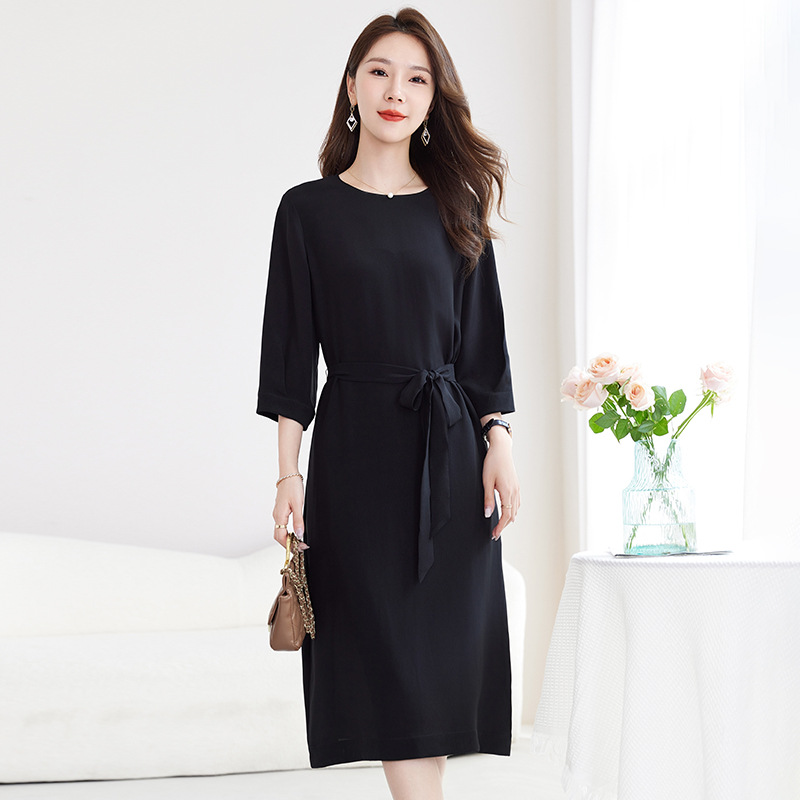 ワンピース 非表示優美シルエット 上品タイトワンピース