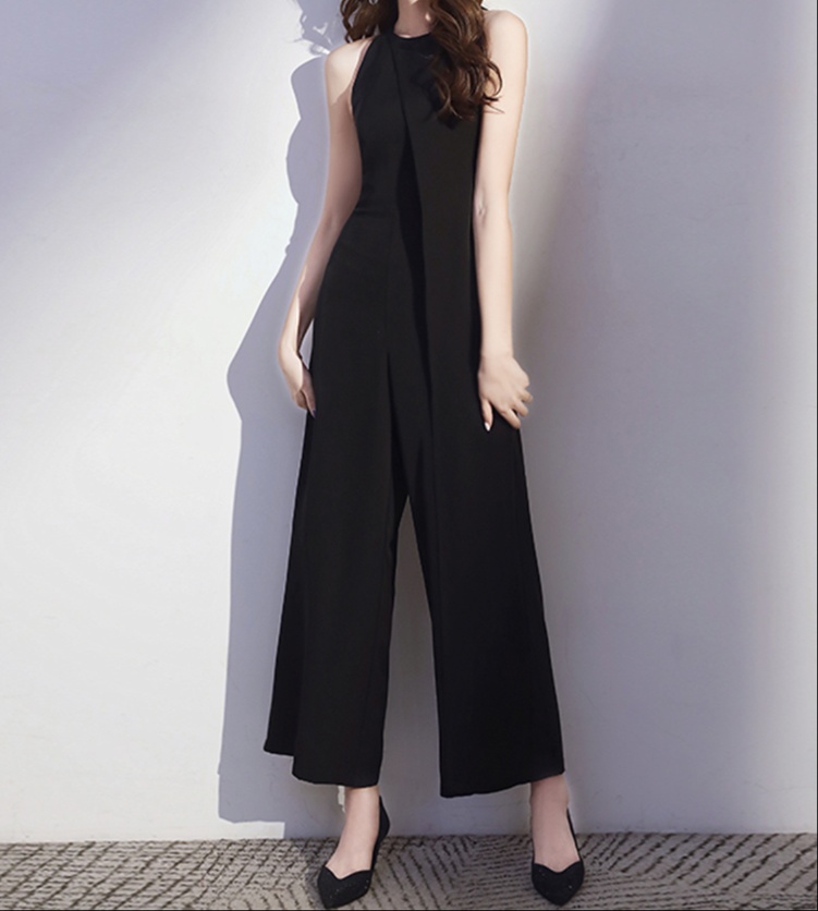 非表示(値段)　オールインワンコーデ ノースリーブワイドパンツオールインワン