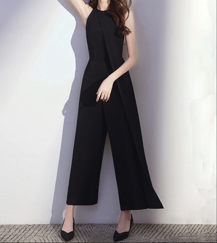 非表示(値段)　オールインワンコーデ ノースリーブワイドパンツオールインワン