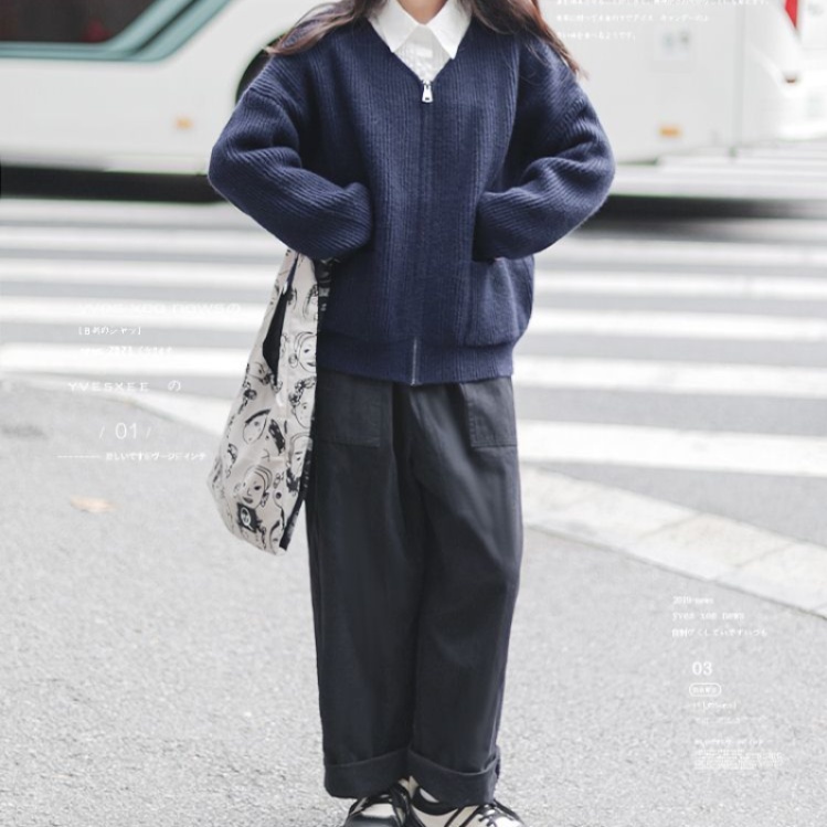 オールインワンコーデ ゆったりシルエットのデニムサロペット