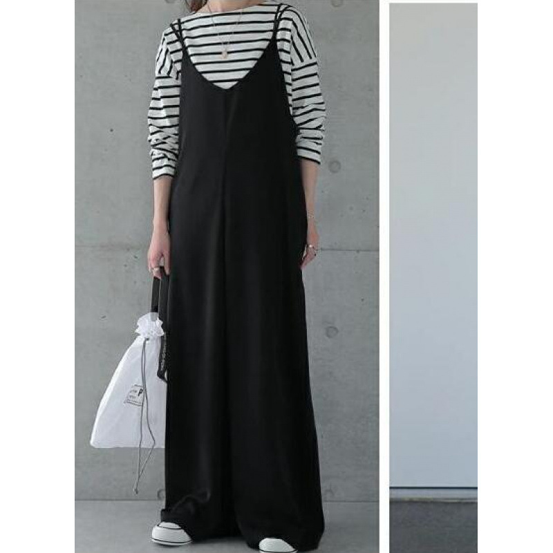 オールインワンコーデ 大人カジュアル キャミサロペット