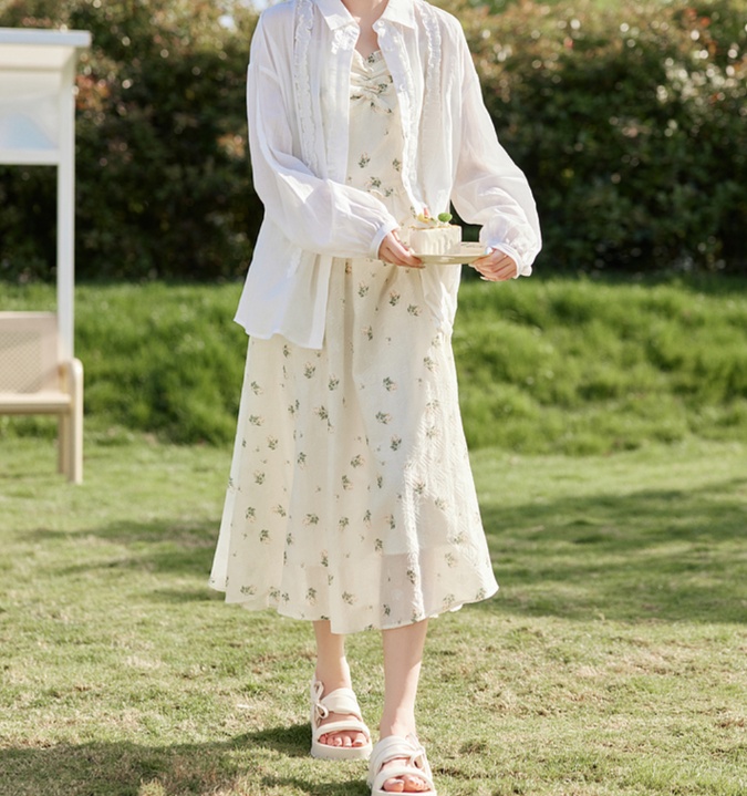 非表示(値段)　花柄ファッション 小花柄キャミソールワンピース