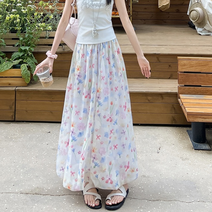 非表示(テイスト違い)　花柄ファッション 花柄フレアワイドパンツ