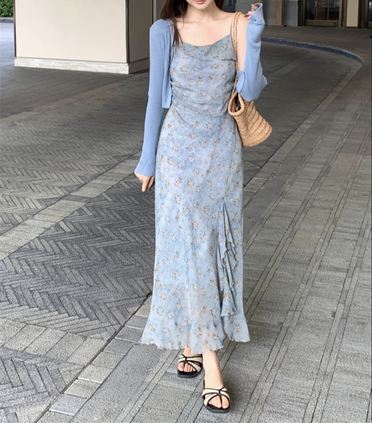 花柄ファッション 花柄キャミワンピース