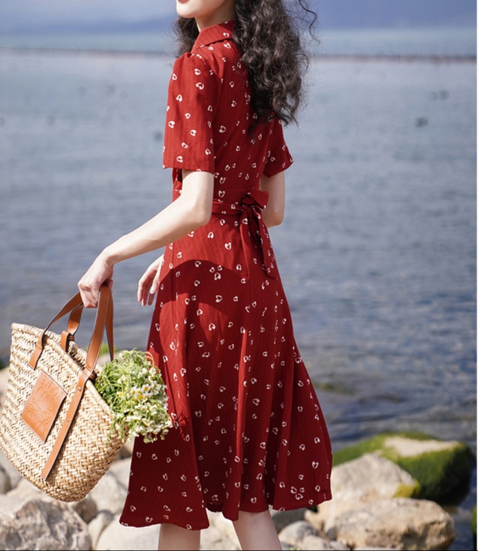 花柄ファッション 涼やかワンピース