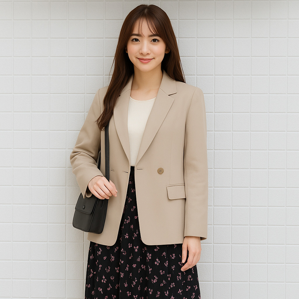 花柄ファッション 優雅なワイドレッグ花柄パンツ