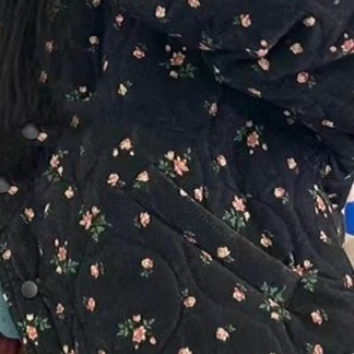 花柄ファッション 小花柄ショート丈カジュアルジャケット